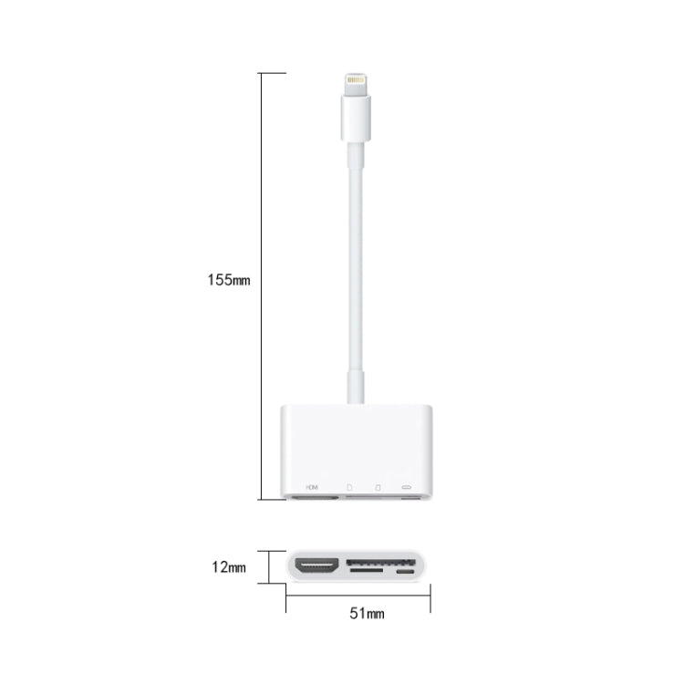 Adattatore 4 in 1 da Lightning a HDMI per iPhone