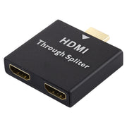 Splitter passante in lega di alluminio da 1 a 2 HDMI, HDMI Spliter