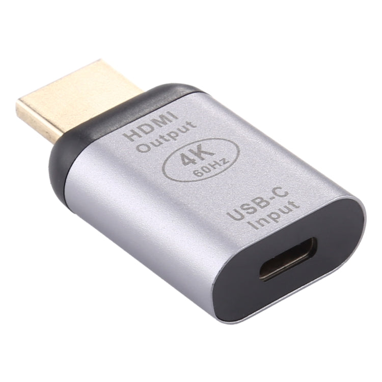 Adattatore in lega di alluminio da tipo C / USB-C femmina a HDMI maschio, Type-C Female to HDMI Male
