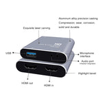 Scheda acquisizione video HDMI USB con microfono e loop HDMI