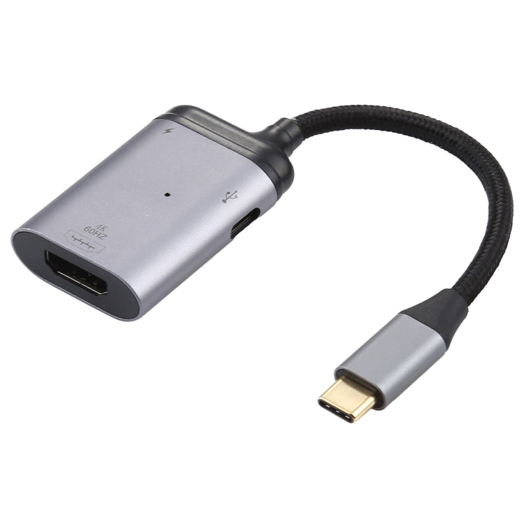 Cavo adattatore per sincronizzazione dati da USB-C/Tipo-C a HDMI + PD 4K 60Hz, Type-C to HDMI