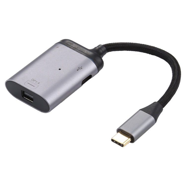 Cavo adattatore per sincronizzazione dati 4K da USB-C/Tipo-C a Mini DisplayPort 1.4 + PD, Type-C to Mini DP