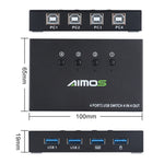 Switch AIMOS AM-KM404K USB 2.0 4 ingressi 4 uscite, AM-KM404K
