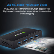 Switch AIMOS AM-KM404K USB 2.0 4 ingressi 4 uscite, AM-KM404K