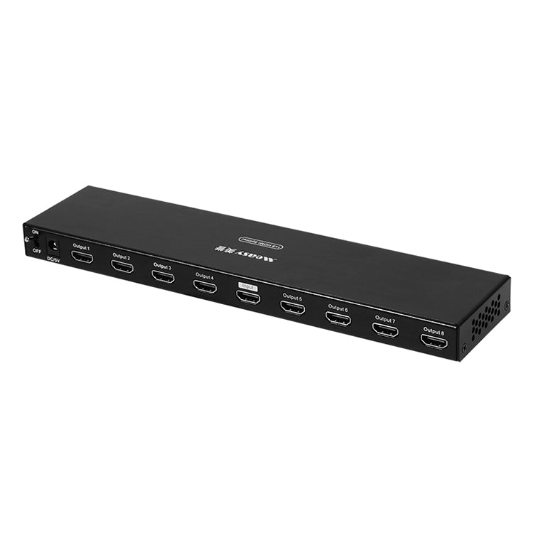Measy SPH108 Splitter display simultaneo da 1 a 8 HDMI 4K 1080P, presa USA, 1 to 8, US Plug