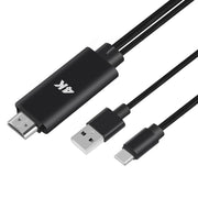 Cavo USB-C a HDMI 4K 1,8 m in lega di alluminio