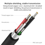Cavo USB-C a HDMI 4K 1,8 m in lega di alluminio