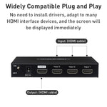 Commutatore HDMI 4K 60Hz 3 ingressi 1 uscita con telecomando