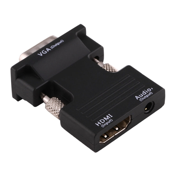 Convertitore HDMI femmina a VGA maschio con adattatore di uscita audio per proiettore, monitor, TV, HDMI to VGA+Audio