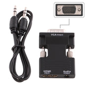 Convertitore HDMI femmina a VGA maschio con adattatore di uscita audio per proiettore, monitor, TV, HDMI to VGA+Audio