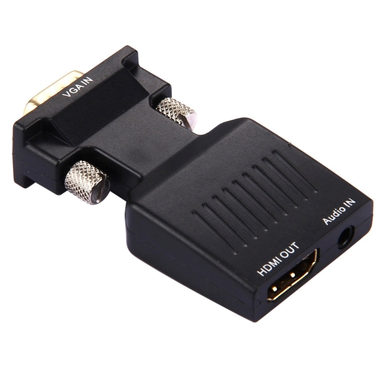 Adattatore convertitore da VGA a HDMI + uscita audio video HD 1080P per proiettore monitor HDTV, VGA to HDMI+Audio