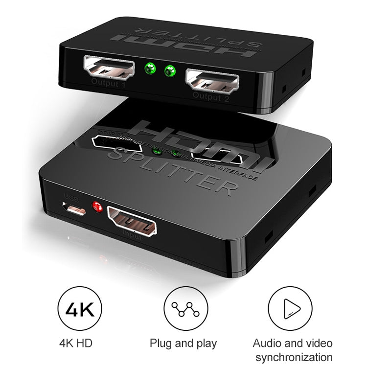 Splitter amplificatore Mini HDMI 1x2, supporto 3D e 4K x 2K