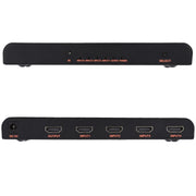 Switch HDMI 2.0 4X1 4K/60Hz con telecomando, spina europea, 4X1