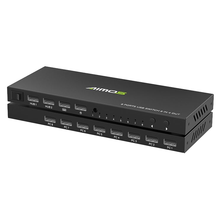 AIMOS AM-KM804 Interruttore USB 8 ingressi 4 uscite, AM-KM804