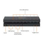 AIMOS AM-KM804 Interruttore USB 8 ingressi 4 uscite, AM-KM804