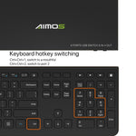 AIMOS AM-KM804 Interruttore USB 8 ingressi 4 uscite, AM-KM804
