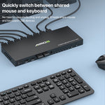 AIMOS AM-KM804 Interruttore USB 8 ingressi 4 uscite, AM-KM804