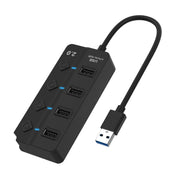 Onten 5301 USB 3.0 Maschio a 4 USB 2.0 Femmina Extender Splitter con Interruttore Indipendente, 5301