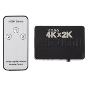 Switch HDMI 4K a 3 porte con telecomando, 3 Inputs to 1 output 4K