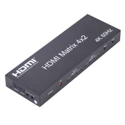 Switcher/splitter matrice HDMI 4x2 con telecomando, supporto ARC / MHL / 4Kx2K / 3D, 4 porte ingresso HDMI, 2 porte uscita HDMI, Support ARC / MHL / 4Kx2K / 3D