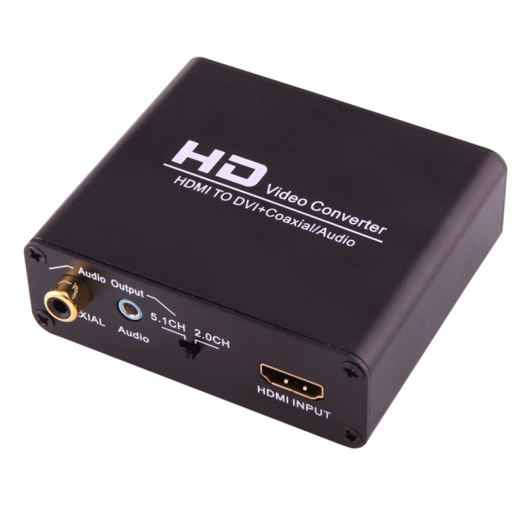 NEWKENG X5 HDMI a DVI con convertitore video con uscita coassiale audio da 3,5 mm, X5 HDMI to DVI with Audio
