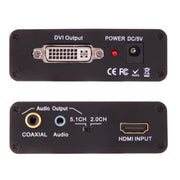 NEWKENG X5 HDMI a DVI con convertitore video con uscita coassiale audio da 3,5 mm, X5 HDMI to DVI with Audio