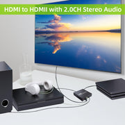 NEWKENG NK-8S SCART + HDMI a HDMI 720P / 1080P Convertitore video HD Adattatore Scaler Box, NK-8S SCART + HDMI to HDMI