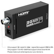Convertitore video NEWKENG S008 Mini SD-SDI / HD-SDI / 3G-SDI a HDMI, S008 Mini SD-SDI / HD-SDI / 3G-SDI to HDMI