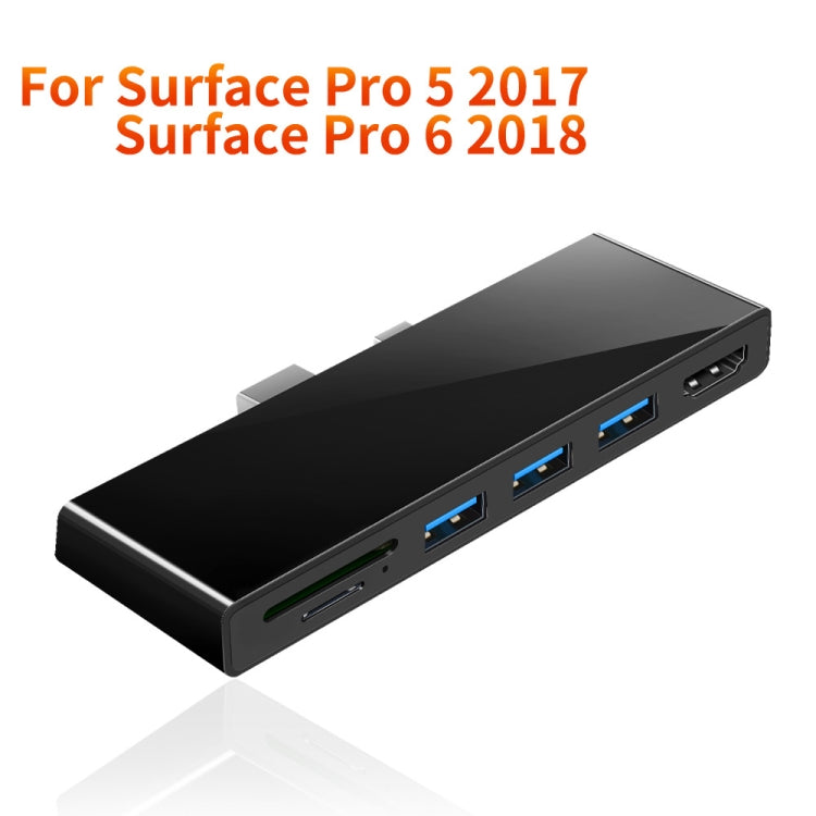ROCKETEK SK-S5H 3 x USB 3.0 + HDMI + Lettore di schede di memoria SD/TF HUB Adattatore HDMI 4K, SK-S5H