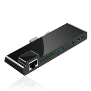 ROCKETEK SK-S5HL RJ45 + 2 x USB 3.0 + HDMI + Lettore di schede di memoria SD/TF HUB Adattatore HDMI 4K, SK-S5HL
