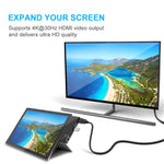 ROCKETEK SK-S5HL RJ45 + 2 x USB 3.0 + HDMI + Lettore di schede di memoria SD/TF HUB Adattatore HDMI 4K, SK-S5HL
