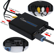 Convertitore da HDMI a composito / AV S-Video Adattatore convertitore video RCA CVBS/L/R, HDMI to AV + S-Video