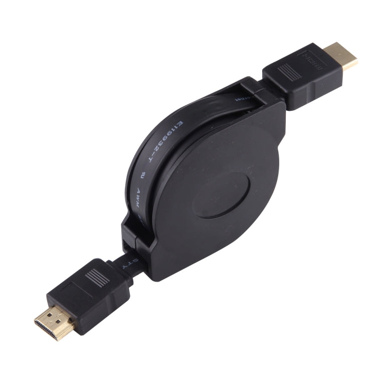 Cavo adattatore per connettore audio video retrattile da HDMI maschio a HDMI maschio da 1 m con adattatori Mini HDMI e Micro HDMI per monitor HDTV, proiettore, PC, fotocamere, tablet e smartphone