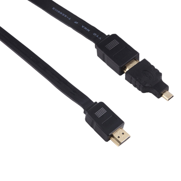 Cavo adattatore per connettore audio video retrattile da HDMI maschio a HDMI maschio da 1 m con adattatori Mini HDMI e Micro HDMI per monitor HDTV, proiettore, PC, fotocamere, tablet e smartphone