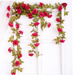 Decorazione per finestra, parete di fondo, fiore artificiale, foglia di margherita, lunghezza: 1,75 m