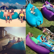 Divano gonfiabile per airbag a compressione in tessuto poliestere, per spiaggia/viaggio/ospitalità/pesca, dimensioni: 185 cm x 75 cm x 50 cm, qualità normale