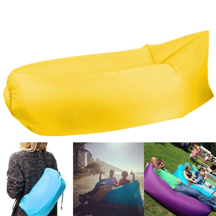 Divano gonfiabile per airbag a compressione in tessuto poliestere, per spiaggia/viaggio/ospitalità/pesca, dimensioni: 185 cm x 75 cm x 50 cm, qualità normale