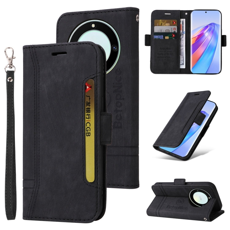 Per Honor X9a 5G / X40 5G / Magic5 Lite BETOPNICE Custodia in pelle con fibbia a doppio lato, For Honor X9a 5G / X40 5G / Magic5 Lite
