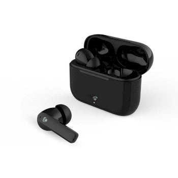 Fully Wireless Earphones | ENC (Environmental Noise Cancelling) | Bluetooth® | Maximum battery play time: 24 hrs | Touch Control | Charging houses | Wireless charging case | Built-in microphone | Voice control support | Noise canceling | IPX4 | Black