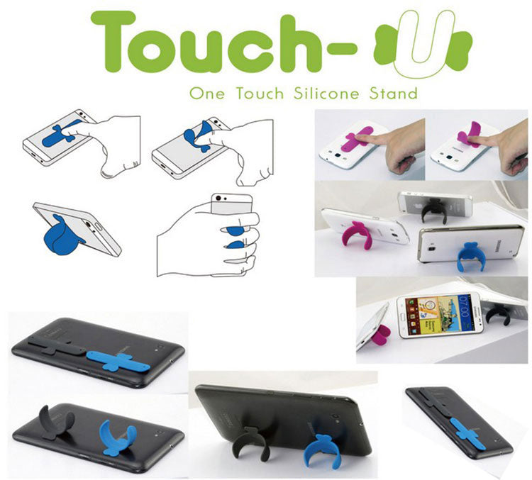 TOUCH-U - Supporto in silicone per smartphone - Arancio