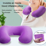 Cuscino gonfiabile da viaggio a forma di U per collo