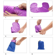 Cuscino gonfiabile da viaggio a forma di U per collo