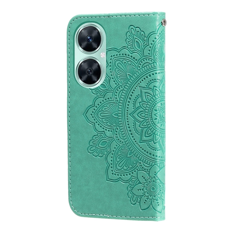 Per Huawei nova 11i / Maimang 20 5G / Enjoy 60 Pro Custodia per telefono in pelle goffrata con fiori a 7 petali