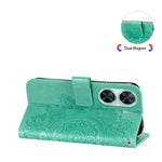 Per Huawei nova 11i / Maimang 20 5G / Enjoy 60 Pro Custodia per telefono in pelle goffrata con fiori a 7 petali