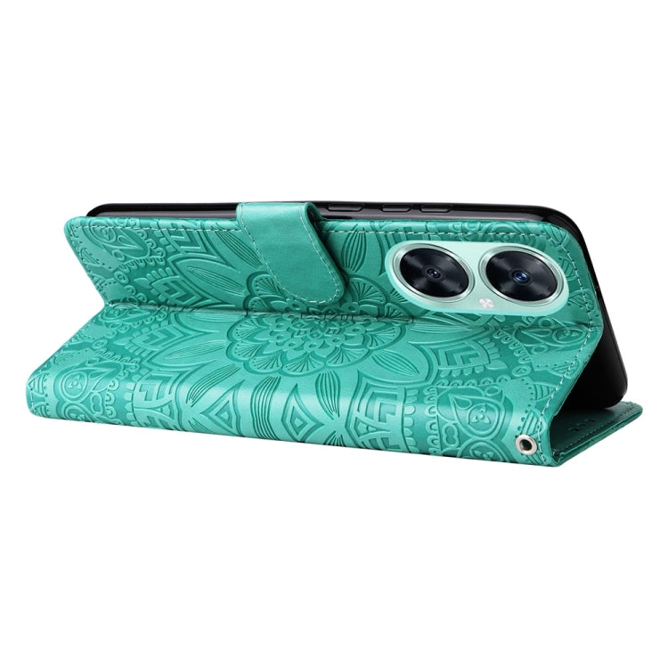 Per Huawei nova 11i / Maimang 20 5G / Enjoy 60 Pro Custodia per telefono in pelle di girasole goffrata