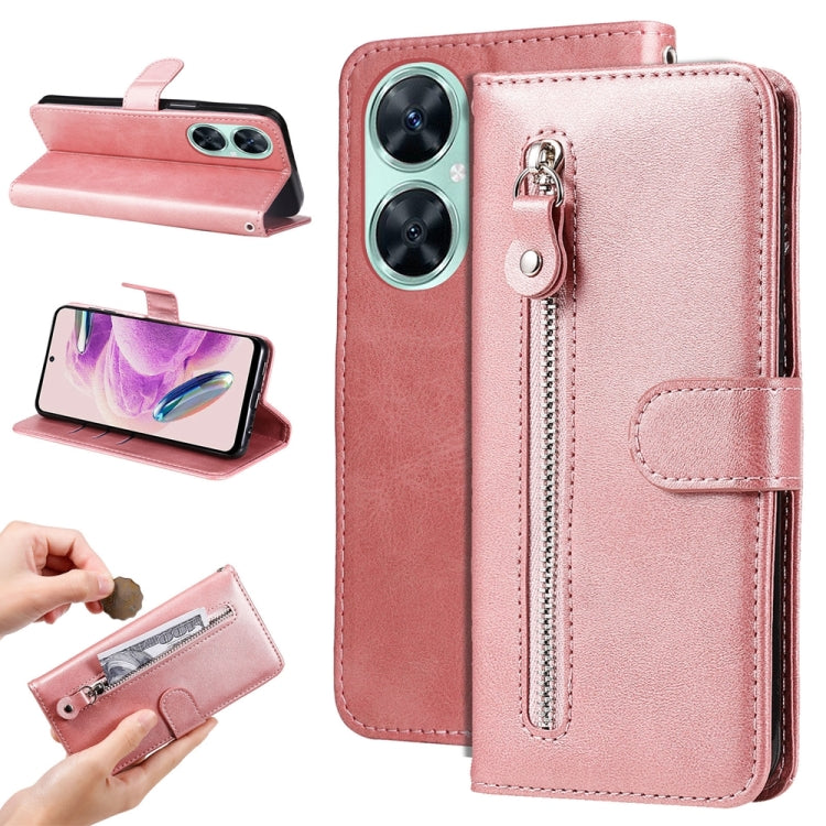 Per Huawei nova 11i / Maimang 20 5G / Enjoy 60 Pro Fashion Calf Texture Zipper Custodia in pelle per telefono, For Huawei nova 11i / Maimang 20 5G / Enjoy 60 Pro