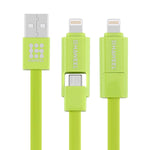 Cavo ricarica 2 in 1 Micro USB e Lightning 1 metro
