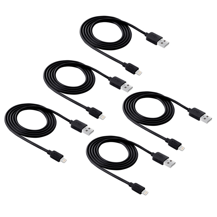 Kit di 5 cavi HAWEEL di sincronizzazione e ricarica ad alta velocità da 8 pin a USB da 1 m per iPhone, iPad, 5pcs