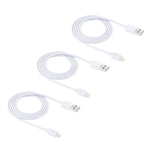 Kit 3 cavi USB 8 pin 1 metro per iPhone e iPad