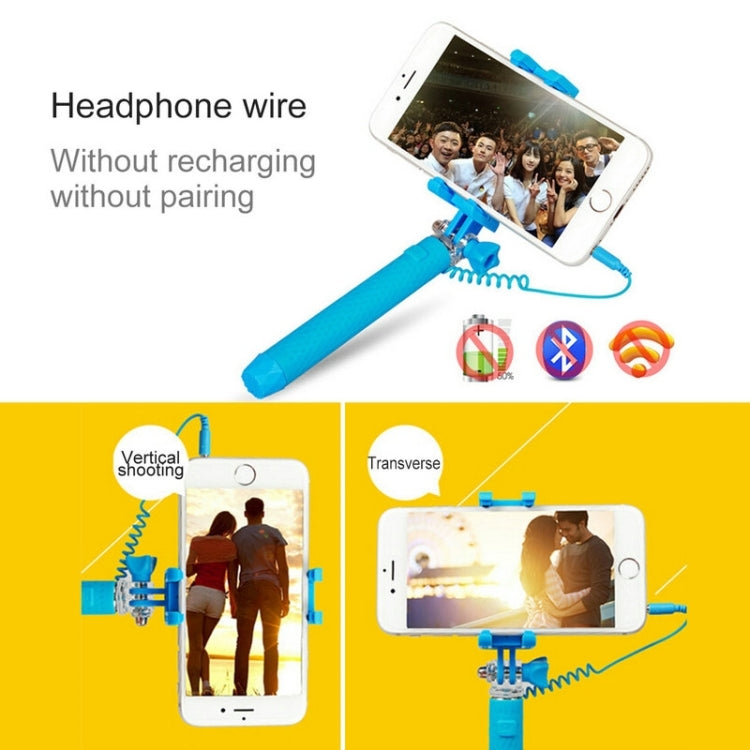Asta selfie regolabile con cavo audio 3,5 mm per smartphone